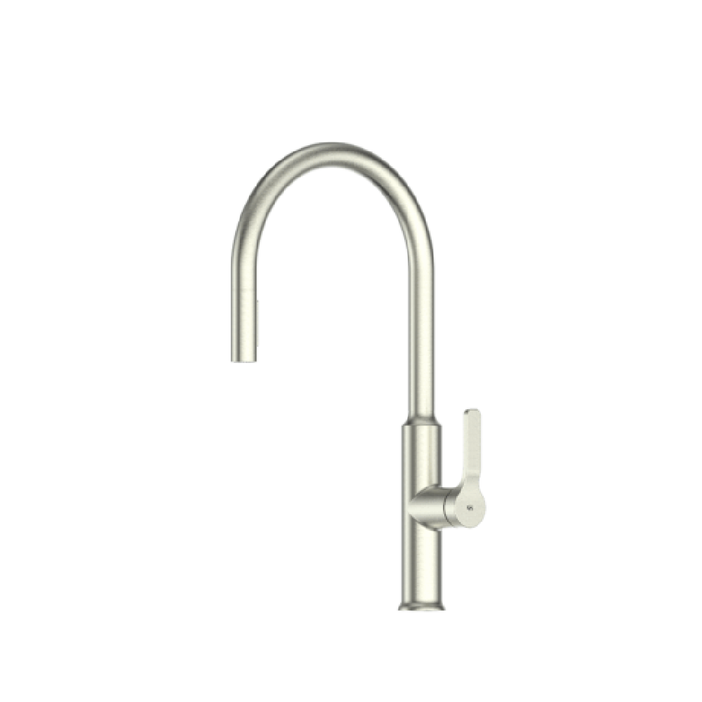 Greens Kitchen Tap Greens Craft Pulldown Kitchen Mixer with Kitchen Spout | Brushed Nickel
