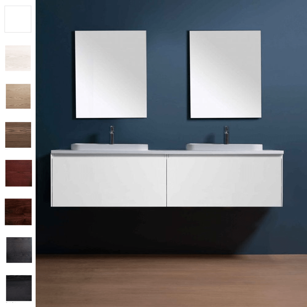 Bath Co Vanity Michel César Moode 1500 Vanity | 2 Basin + 2 Drawers