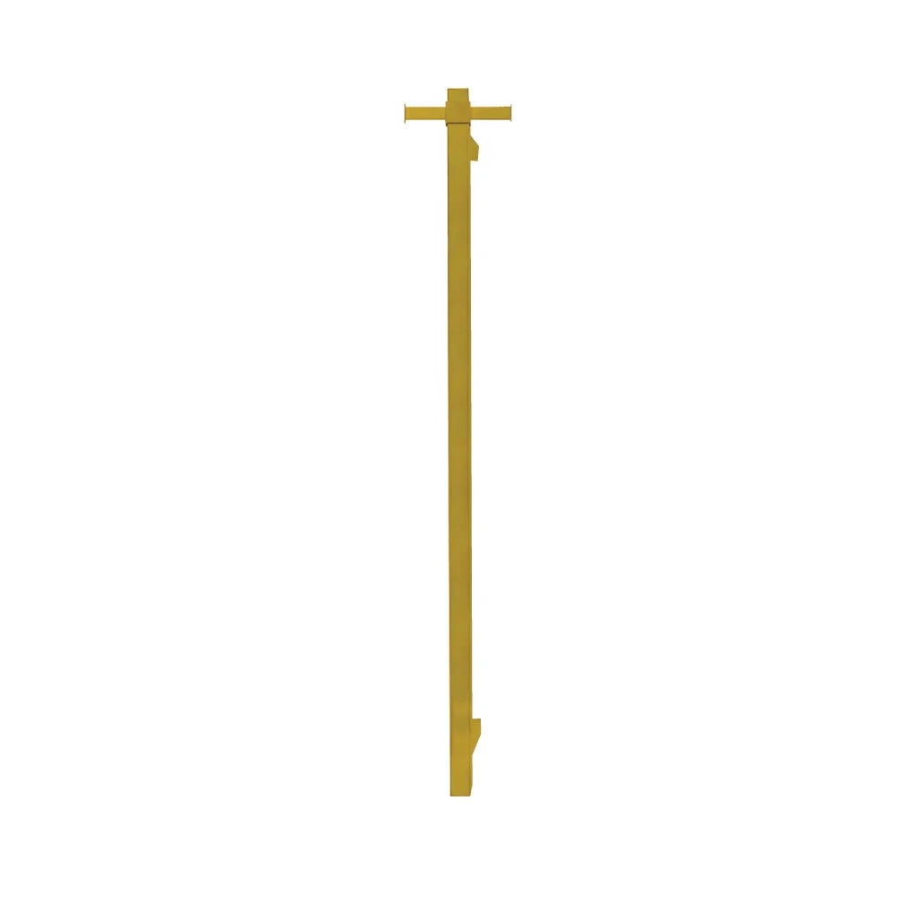 Tranquillity Heated Towel Bar Tranquillity Square Vertical Heated Towel Bar 1000mm | Brushed Brass