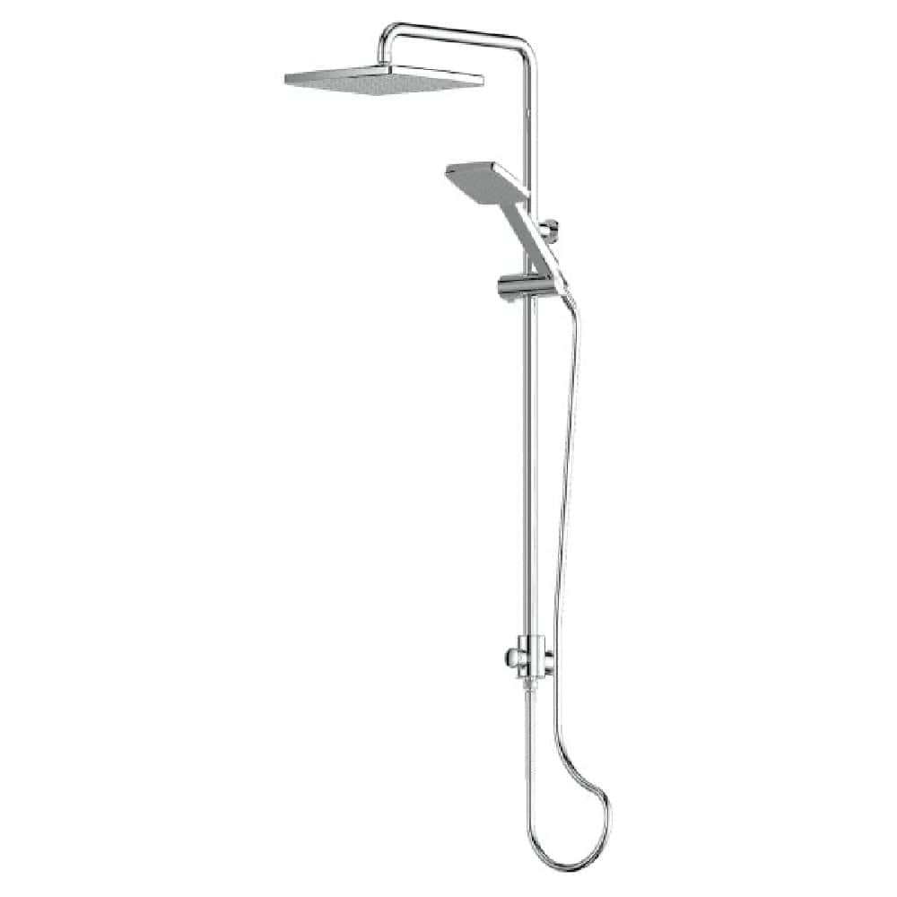 Greens shower Greens Glide Syntra RainBoost® Twin Rail Shower | Chrome