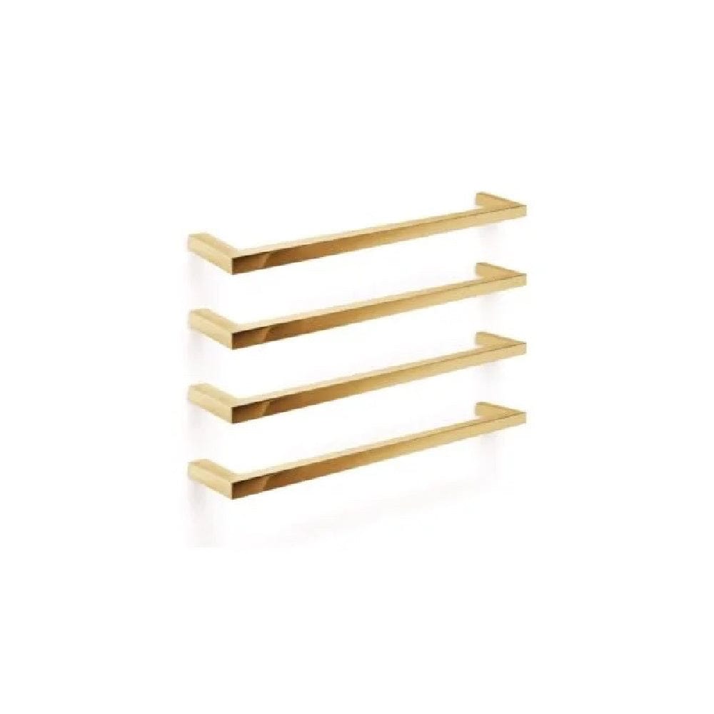 Tranquillity Heated Towel Bar Tranquillity Square Heated Towel Bar 600mm | Brushed Brass