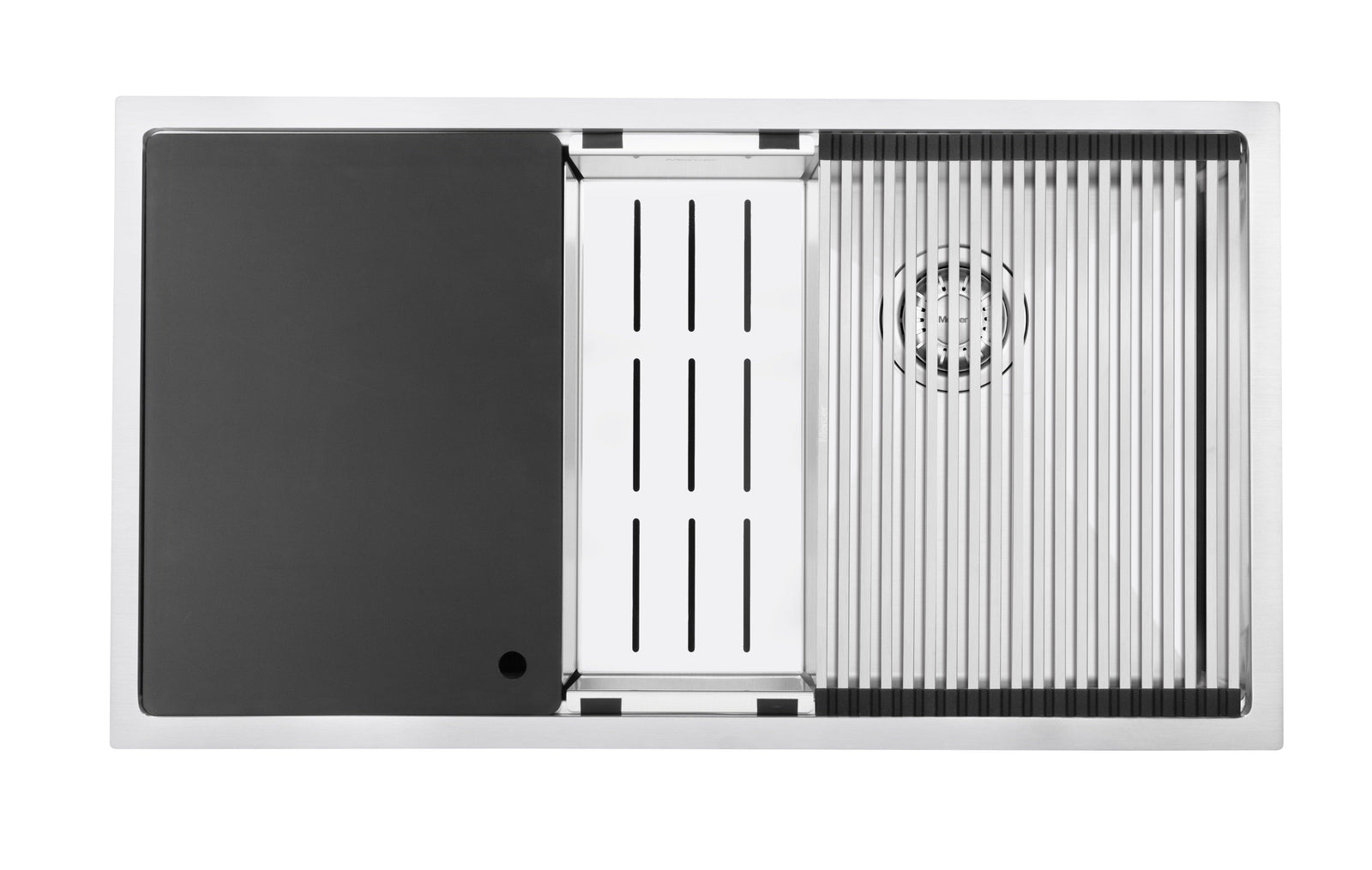 Mercer Kitchen Sink Mercer Central Workstation | CWS3838.42 | 380 + 380 x 400mm