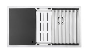 Mercer Kitchen Sink Mercer Central Workstation | CWS3838.42 | 380 + 380 x 400mm