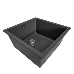 Elite Granite Sink Code Aura 400 x 400 Single Sink | Black