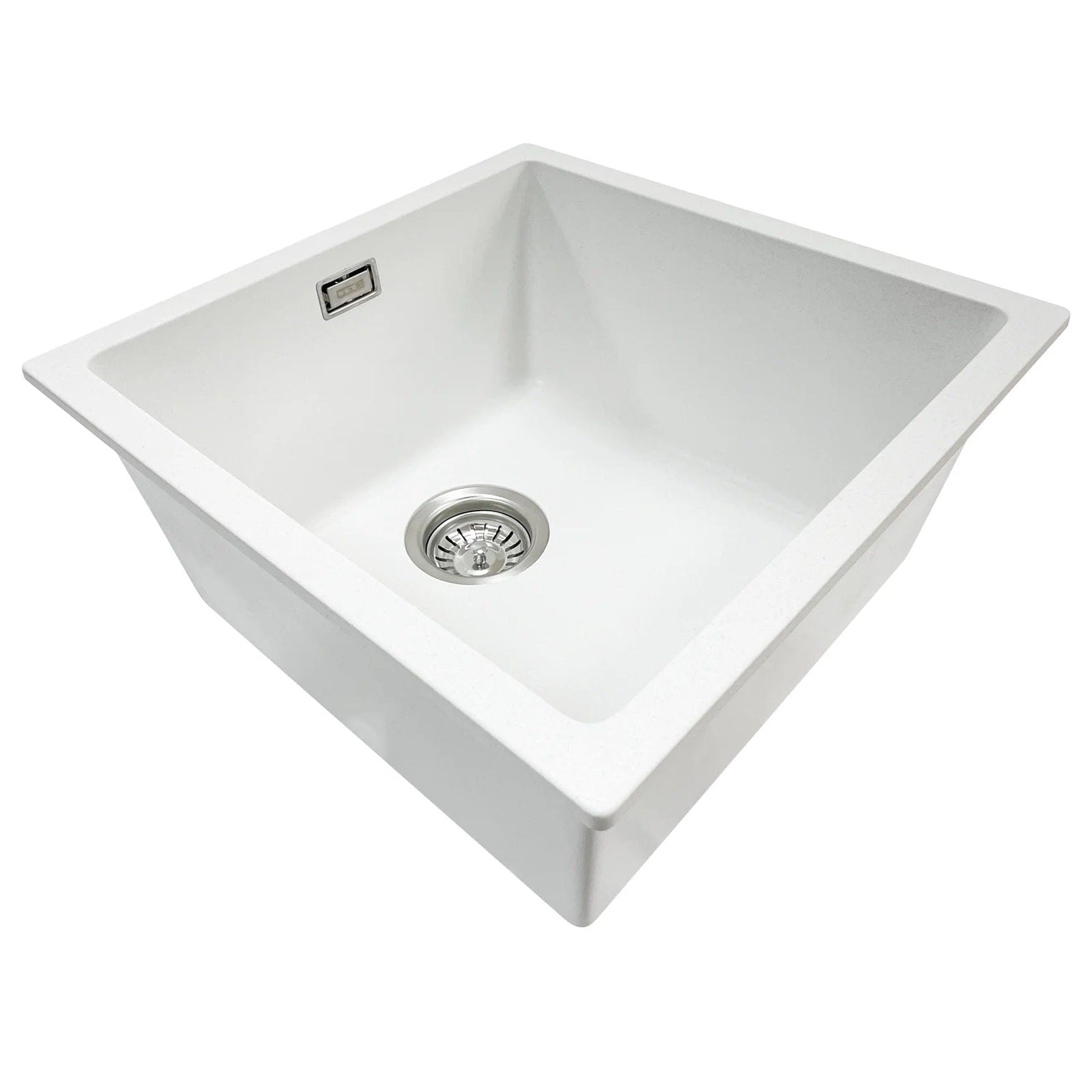 Elite Granite Sink Code Aura 400 x 400 Single Sink | Matte White