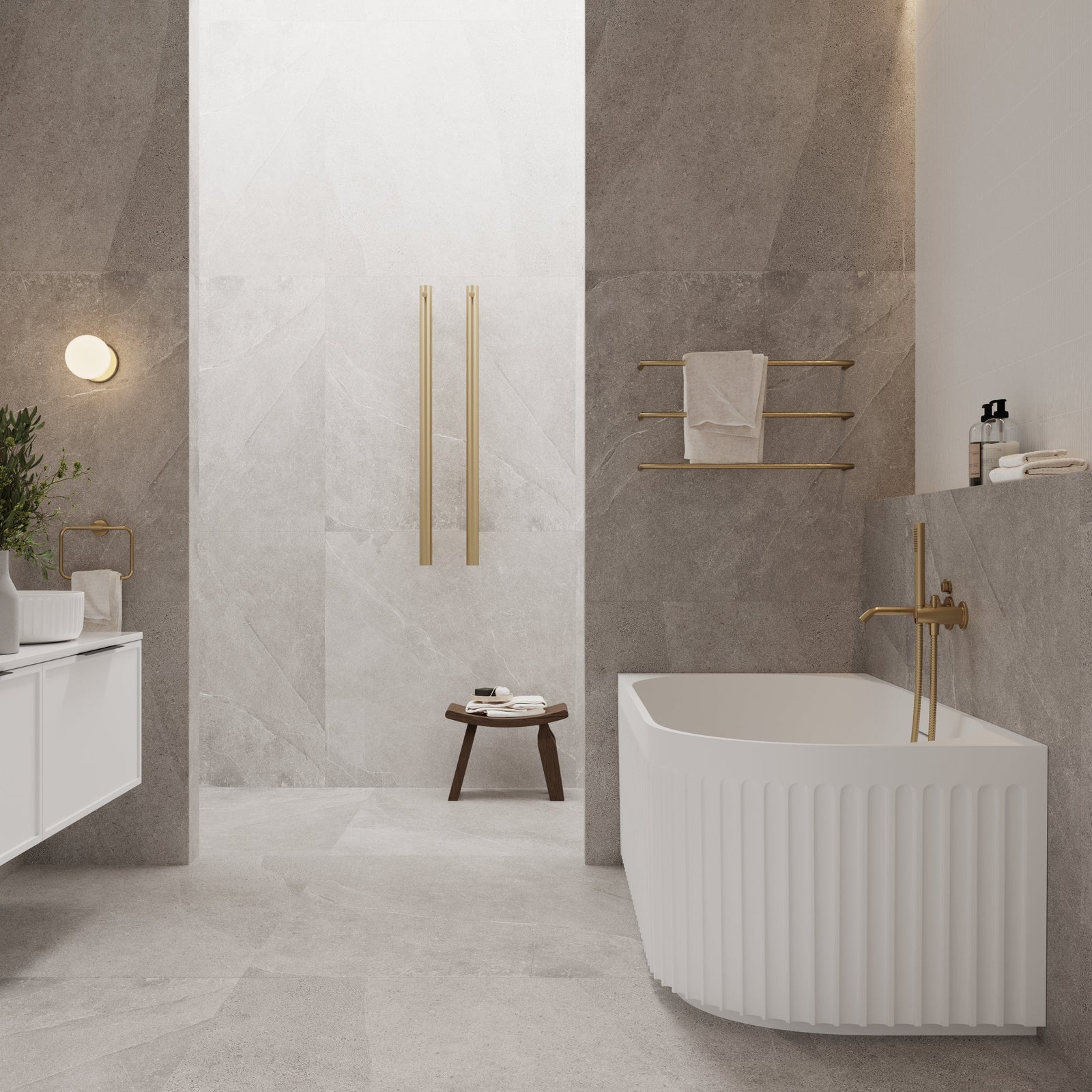 Newtech Bath Newtech Laurel Corner Bath