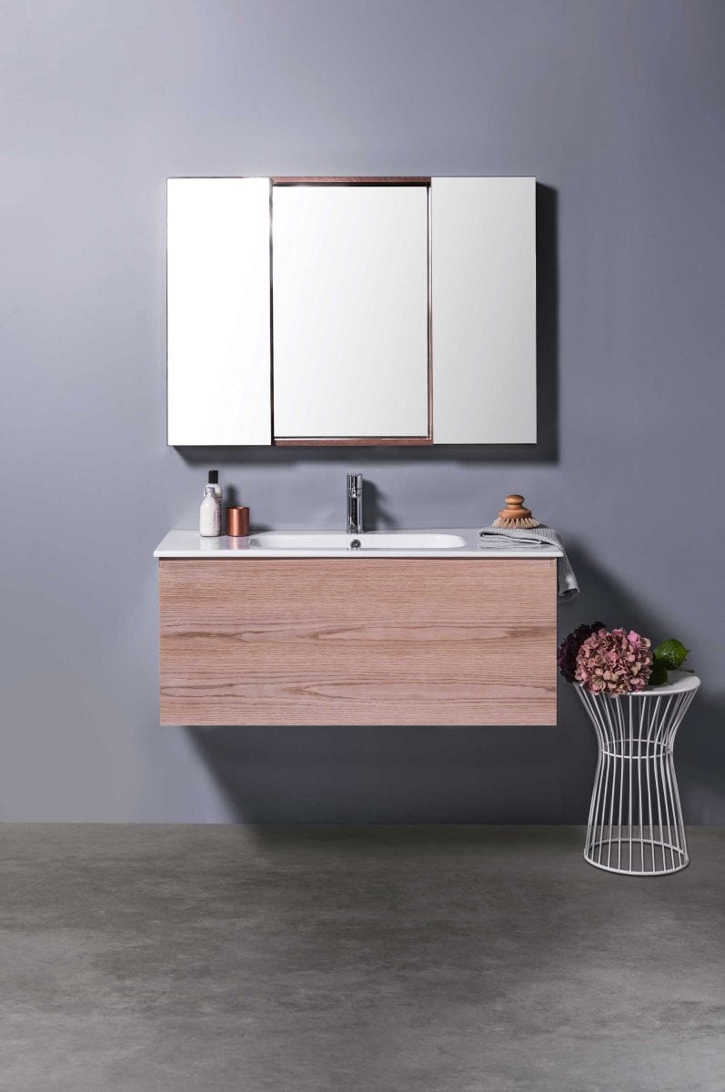 Bath Co Vanity Michel César Qubo 1060 Vanity | Single Basin & 1 Drawer