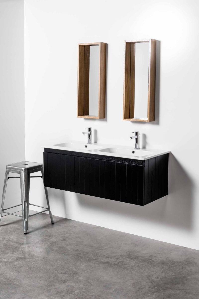 Bath Co Vanity Michel César Qubo 1200 Vanity | Double Basin & 2 Drawers