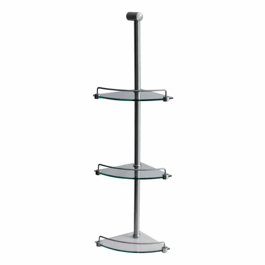 Progetto Bathroom Accessories Progetto 3 Tier Shower Caddy | Brushed Nickel