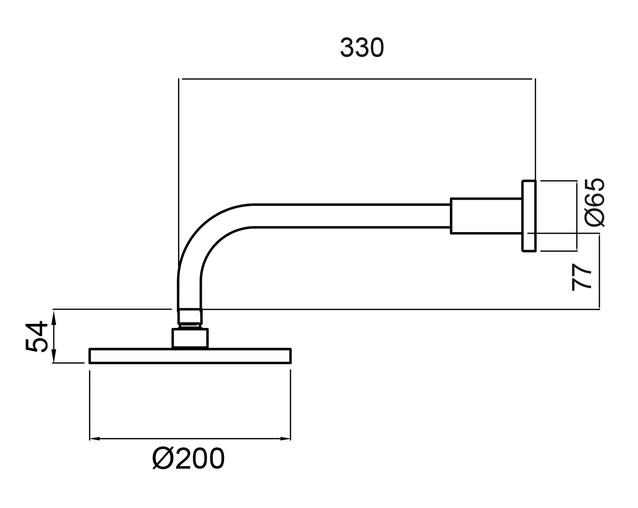 Methven shower Methven Wairere Wall Mount Shower 200mm | Chrome