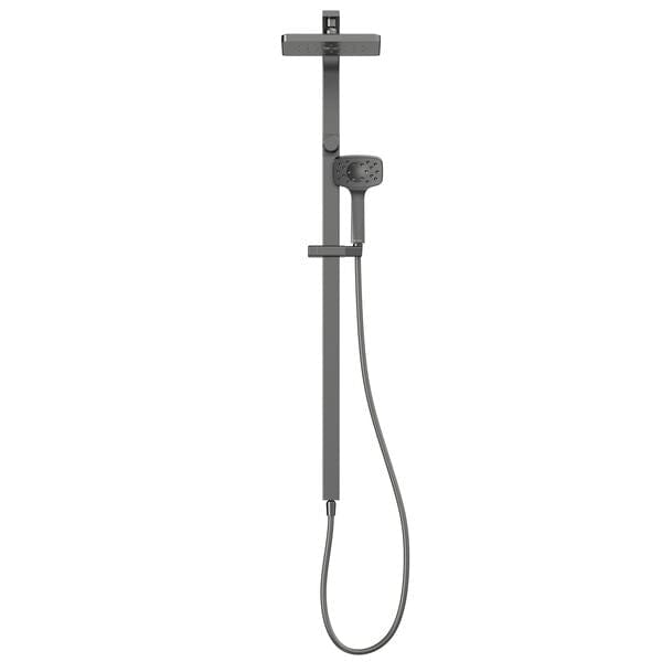 Methven shower mixer Waipori MK2 Satinjet Rail Shower With Overhead  | Gunmetal