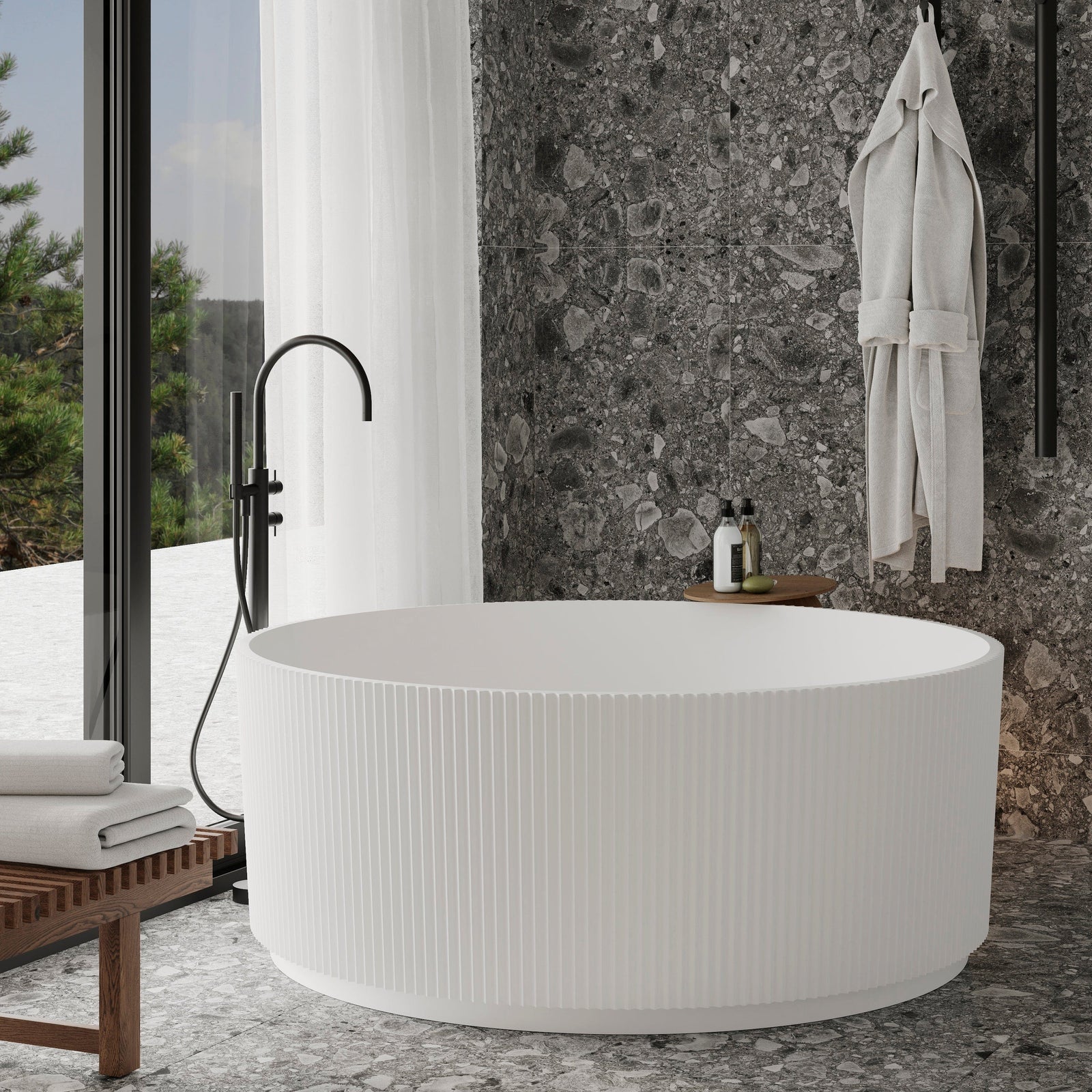 Newtech Bath Newtech Willow Round Freestanding Bath