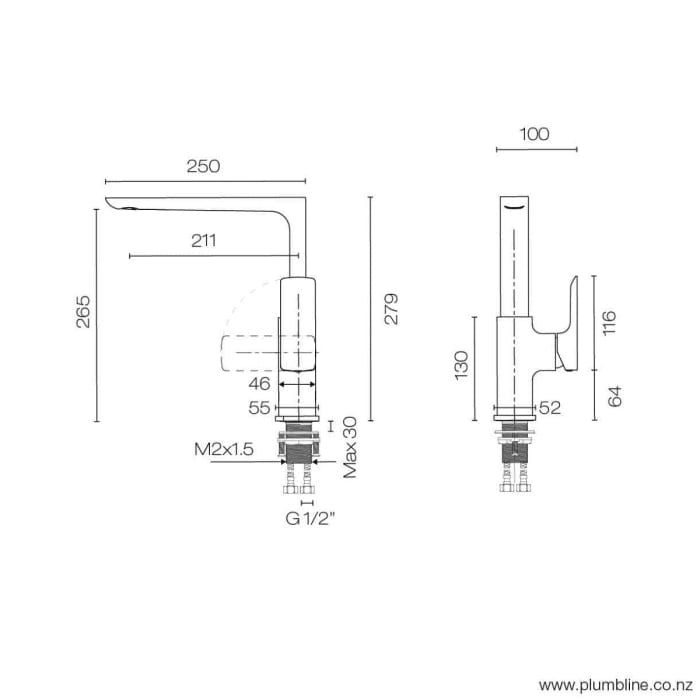 Progetto Kitchen Tap Como Kitchen Mixer | Chrome