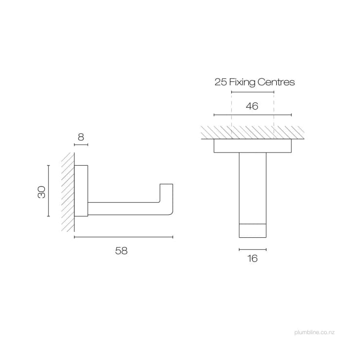 Progetto Robe Hook Como Robe Hook | Brushed Gunmetal