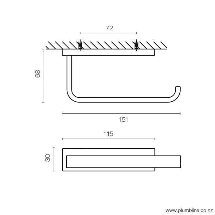 Progetto Toilet Roll Holder Como Toilet Roll Holder | Chrome