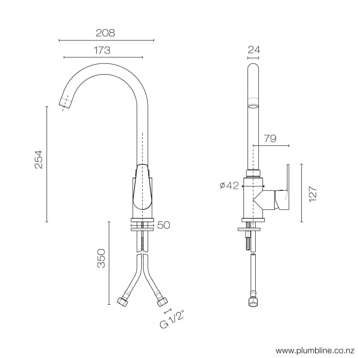 Progetto Kitchen Tap Eco Style Kitchen Mixer | Chrome