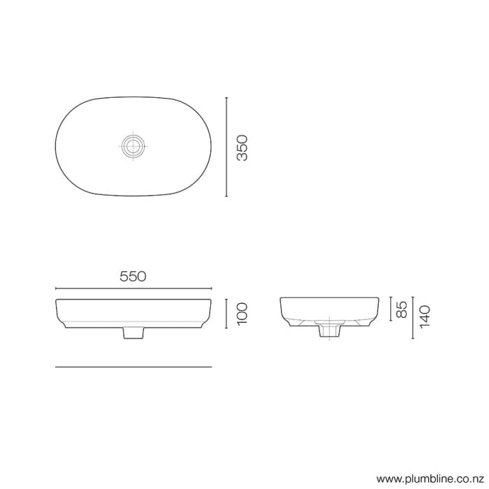 Progetto Basin Evo Oval Vessel Basin
