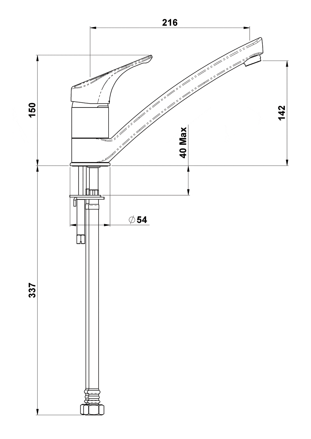Methven Kitchen Tap Methven Futura Sink Mixer | Chrome