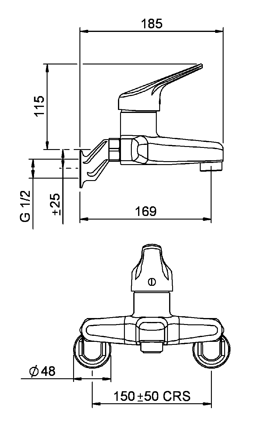 Methven Bath Tap Methven Futura Bath Mixer | Chrome