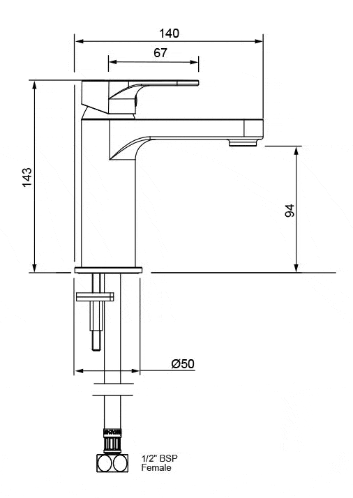 Methven Basin Tap Methven Glide Basin Mixer | Matte Black