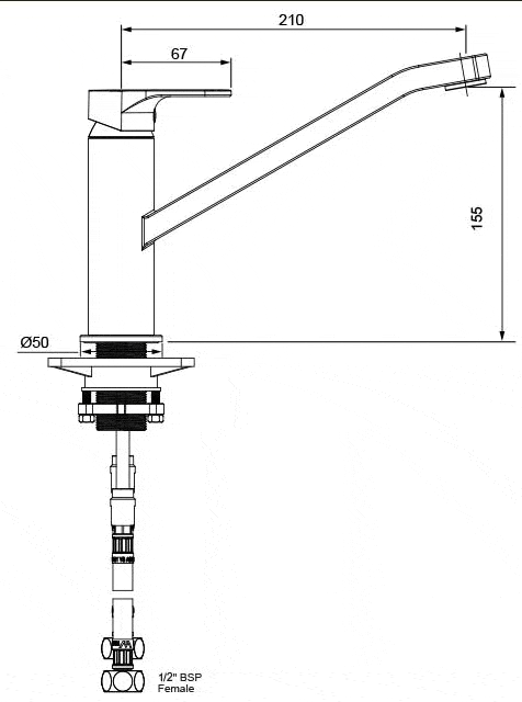 Methven Kitchen Tap Methven Glide Sink Mixer | Chrome