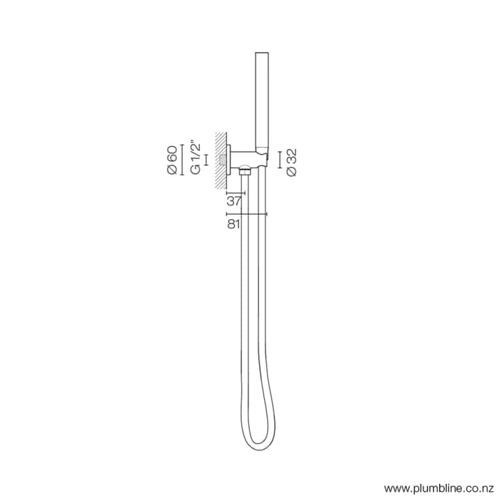 Progetto shower Swiss Hand Shower | Brushed Stainless Steel