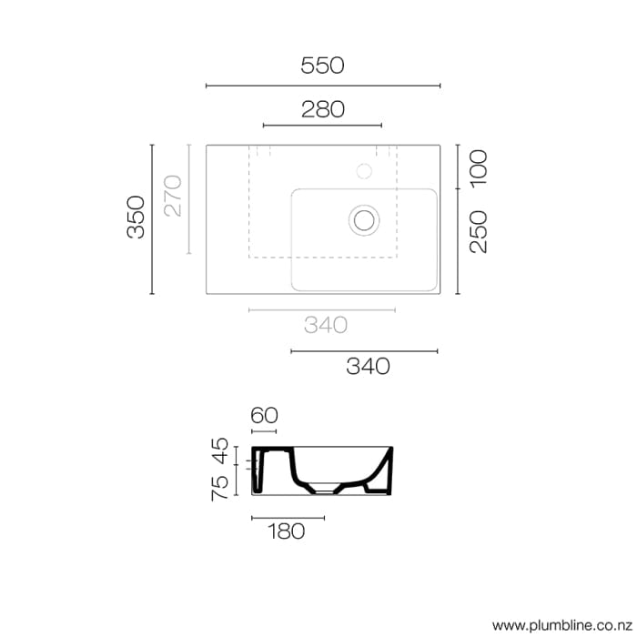 Catalano Basin Catalano Verso 55 Right Basin 1 Taphole