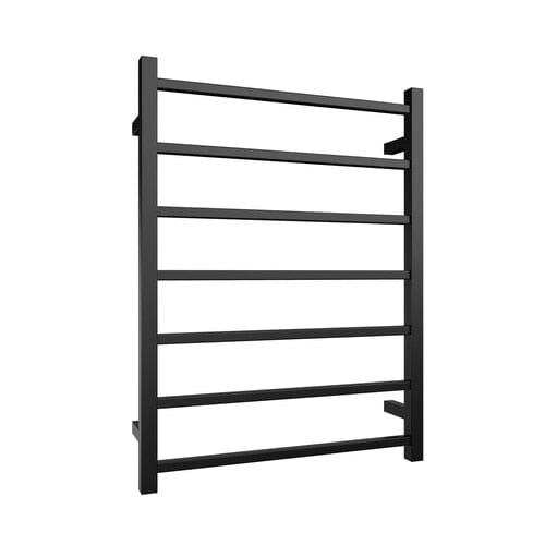 Newtech Heated Towel Ladder Newtech Quadro 7 Bar Wide Heated Towel Ladder 800mm | Matte Black