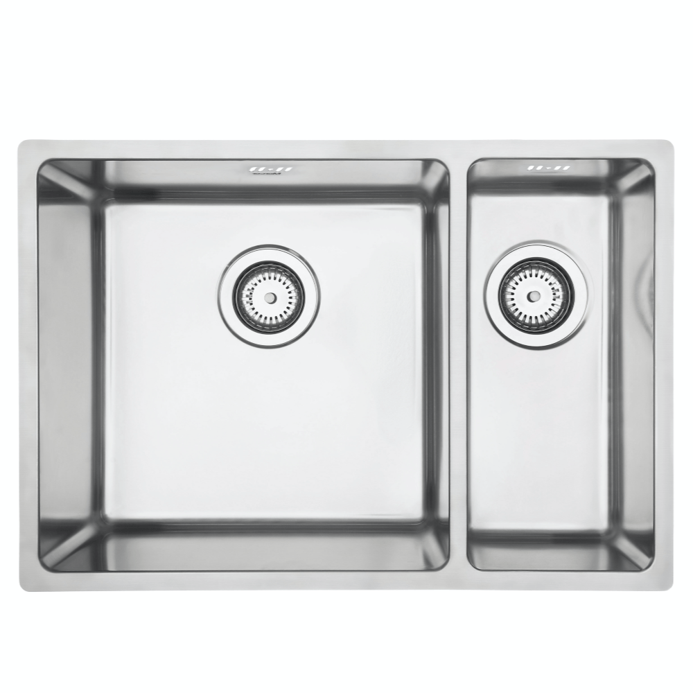 Acero Stainless Steel Sink Mercer Pressato 400/180 Double Sink