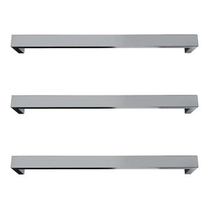 Newtech Heated Towel Bar Newtech Largo Square Heated Towel Rail 832mm | Brushed Nickel With LT050 (20-70 Watts) Transformer