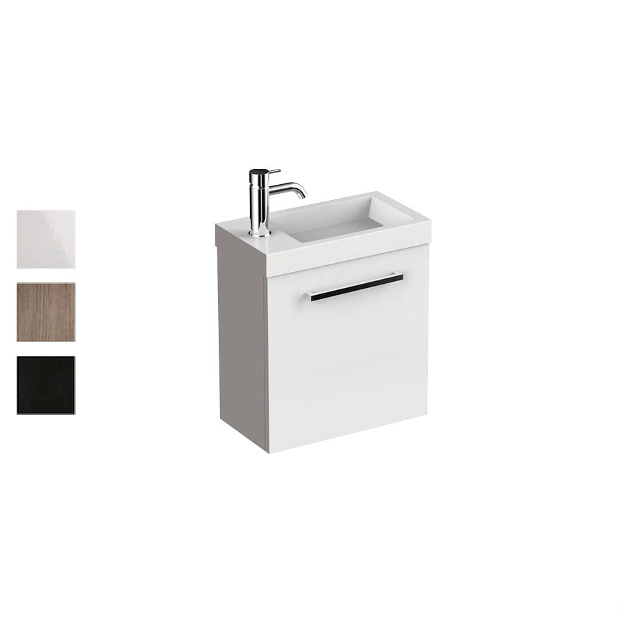 Progetto Vanities Mia 400 Wall Vanity | 1 Door White Gloss