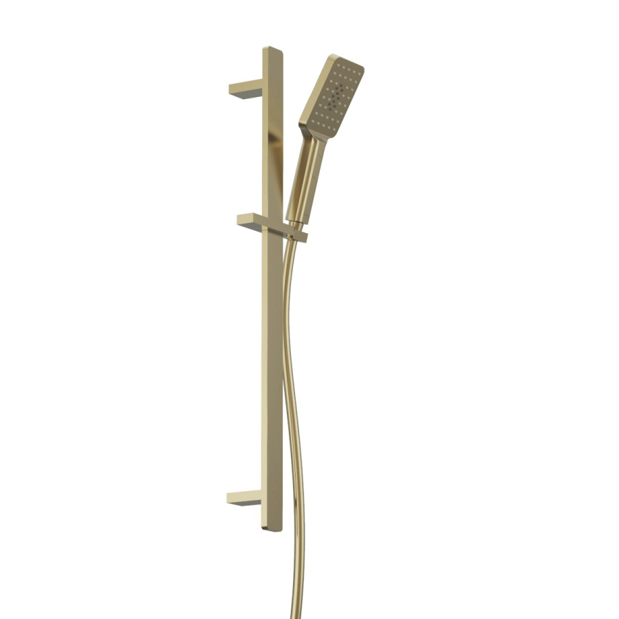 Progetto shower Como Square Slide Shower | Brushed Brass