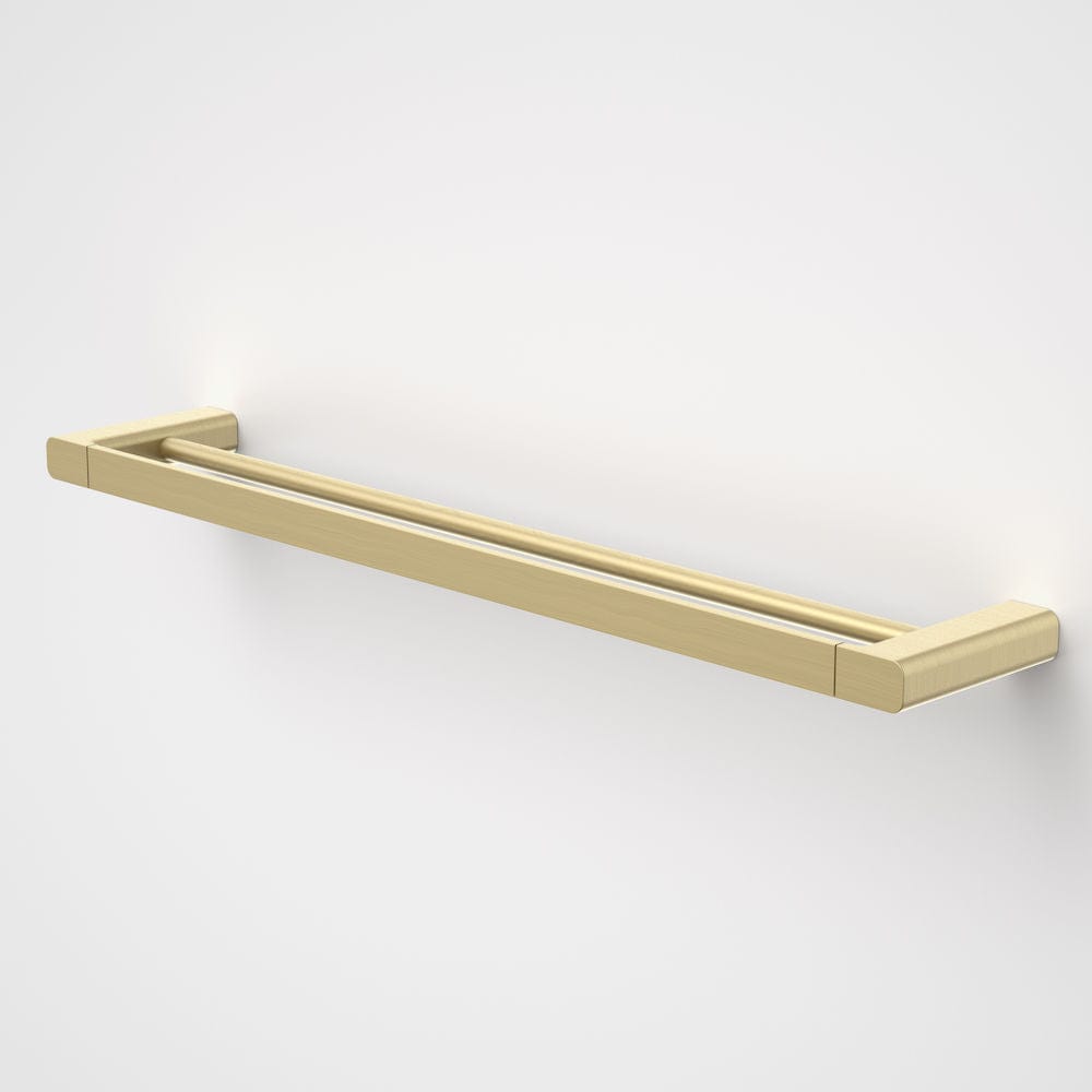 Caroma Towel Rail Caroma Luna Double Towel Rail 634mm | Brushed Brass