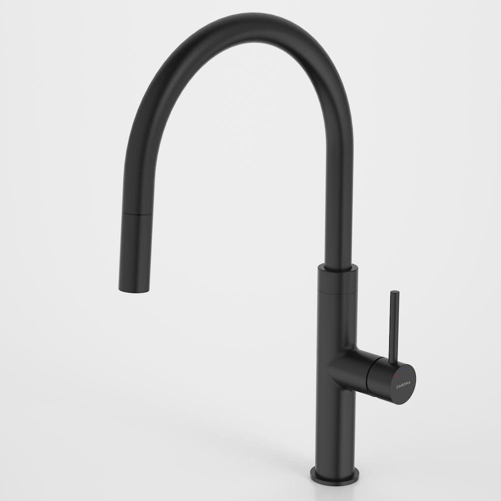 Caroma Kitchen Tap Caroma Liano II Pull Out Sink Mixer | Matte Black