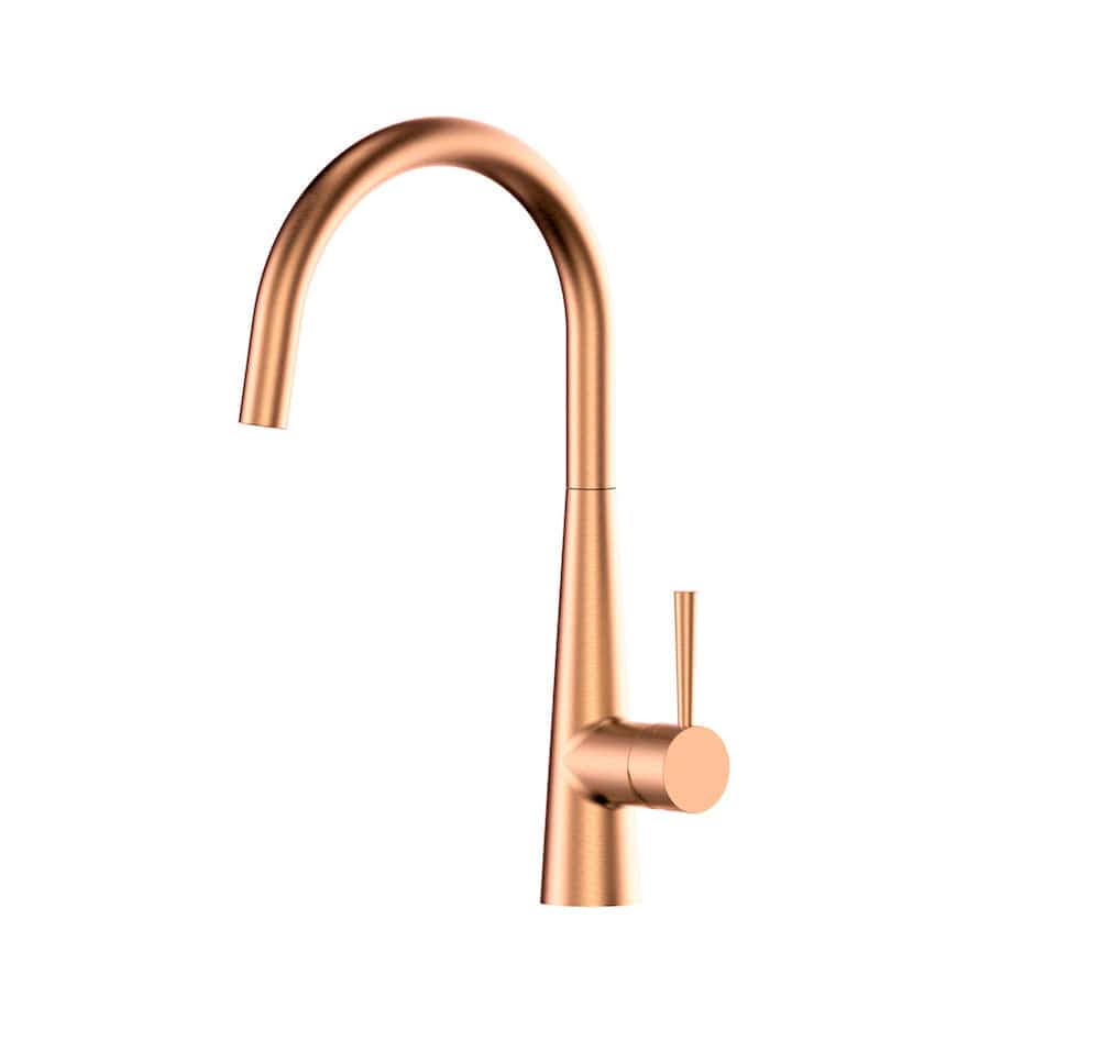 Greens Kitchen Tap Greens Galiano Slimline Sink Mixer | Brushed Copper