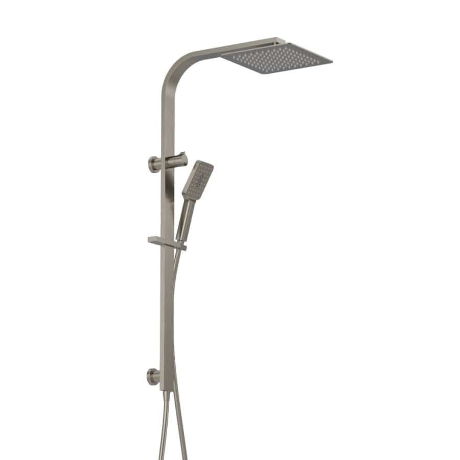 Progetto shower Como Square Shower Column | Brushed Nickel