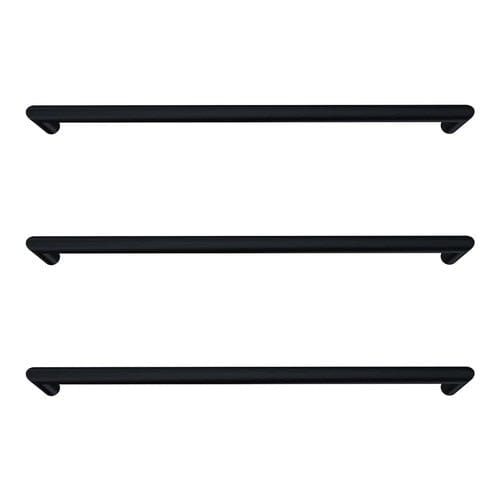 Newtech Heated Towel Bar Newtech Toro Round Heated Towel Rail 832mm | Matte Black With LT051 (35-105 Watts) Transformer