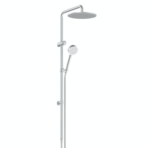 Greens shower Greens Textura Twin Rail Shower | Brushed Stainless
