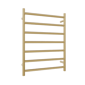Newtech Heated Towel Ladder Newtech Evoke 7 Bar Wide Heated Towel Ladder 800mm | Brushed Brass