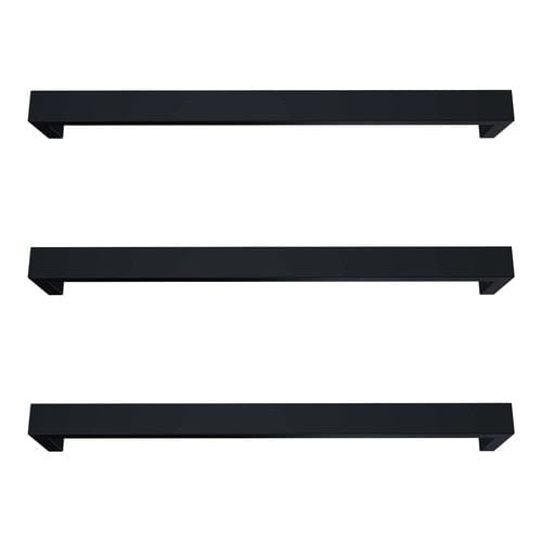 Newtech Heated Towel Bar Newtech Largo Square Heated Towel Rail 832mm | Matte Black With LT050 (20-70 Watts) Transformer