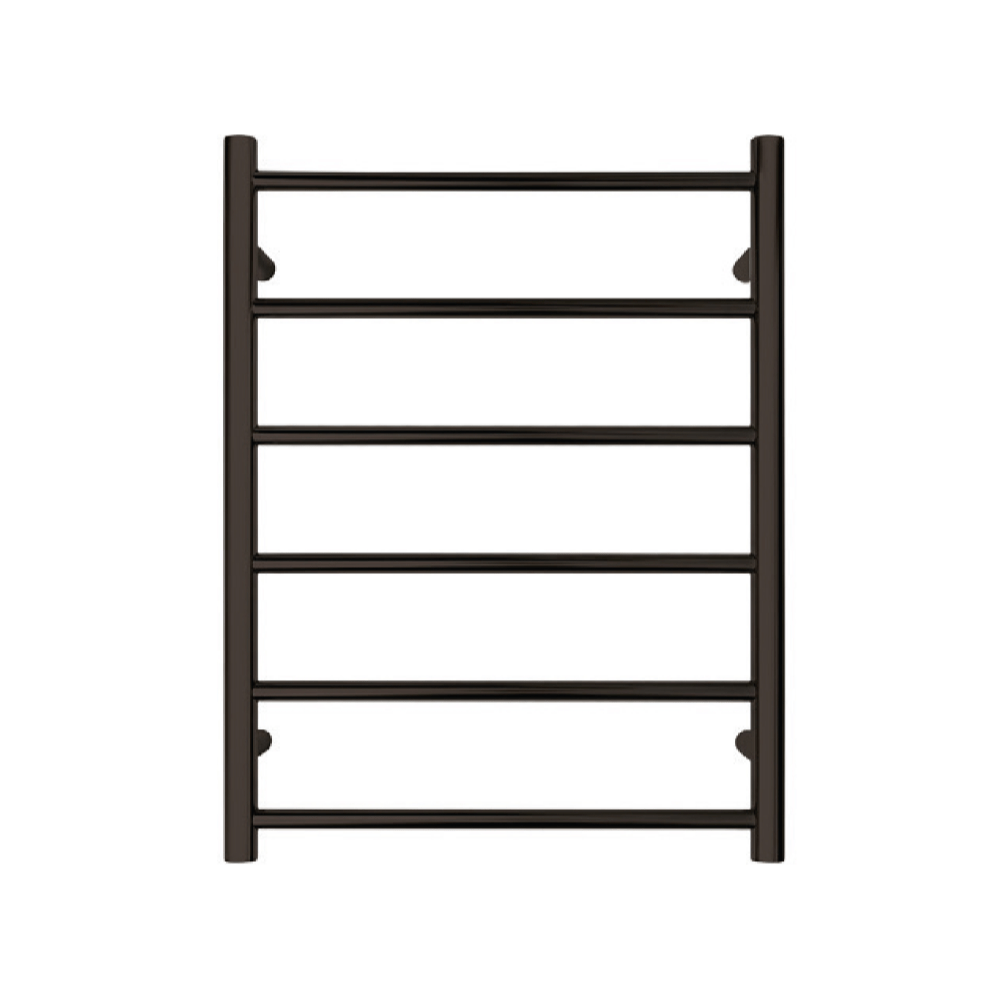 Tranquillity Heated Towel Ladder Tranquillity Jersey Round Heated Towel Ladder 780 x 600mm | Matte Black Left-Hand Cable / Without Timer