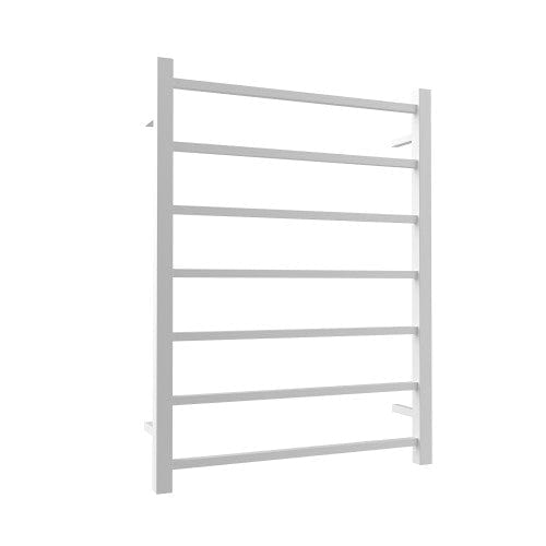 Newtech Heated Towel Ladder Newtech Quadro 7 Bar Wide Heated Towel Ladder 800mm | Matte White