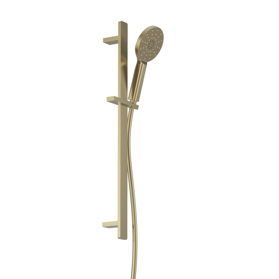 Progetto shower Como Round Slide Shower | Brushed Brass