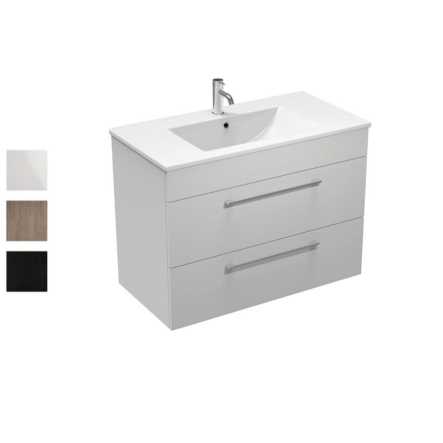 Progetto Vanity Mia 900 Vanity | 2 Drawers Black Oak