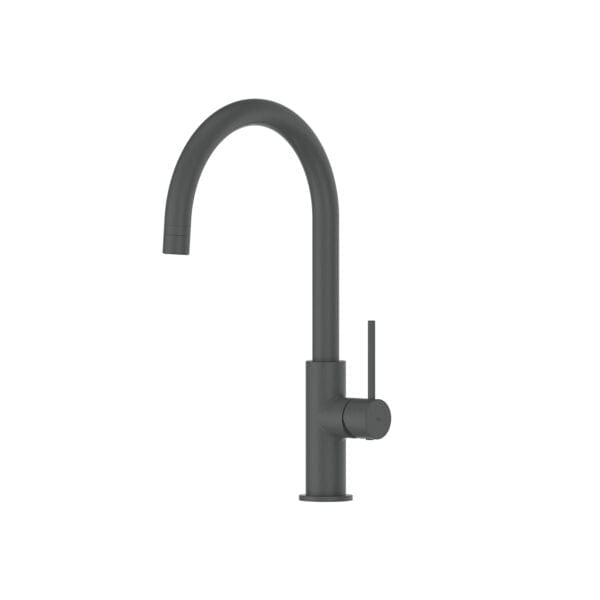 Greens Kitchen Tap Greens Maci Gooseneck Sink Mixer | Gunmetal