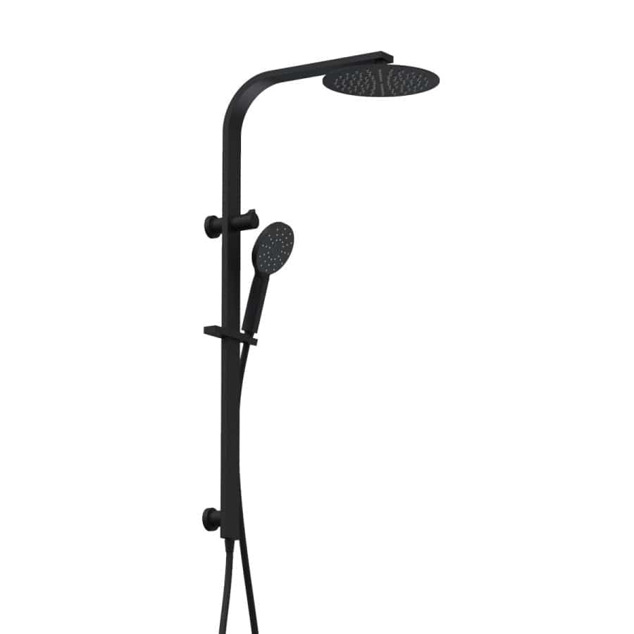 Progetto shower Como Round Shower Column | Matte Black