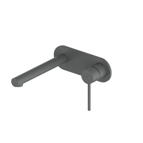 Greens Basin Tap Greens Maci Wall Basin Mixer with Faceplate | Gunmetal