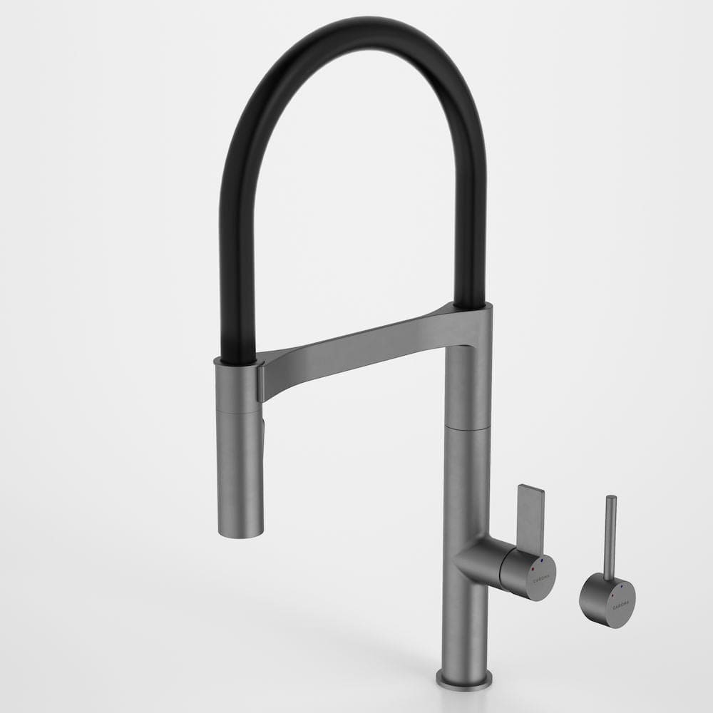 Caroma Kitchen Tap Caroma inVogue Pull Down Sink Mixer with Dual Spray | Gunmetal