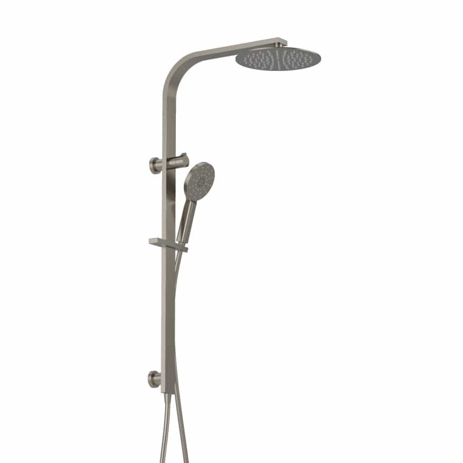 Progetto shower Como Round Shower Column | Brushed Nickel