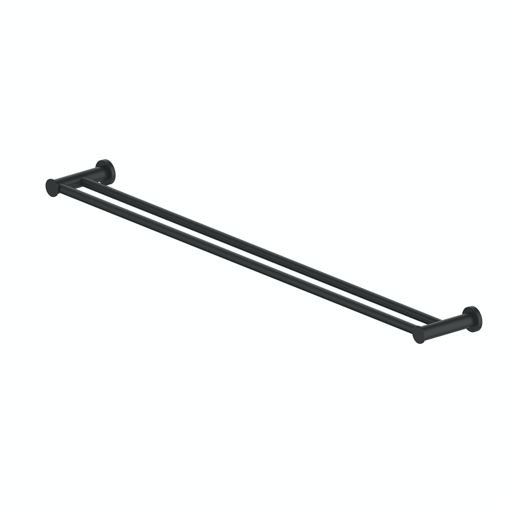 Greens Towel Rail Greens Gisele Double Towel Rail 762mm | Matte Black